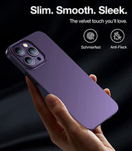 Load image into Gallery viewer, TORRAS Magnetic Slim-Fit Designed for iPhone 14 Pro Max Case, Ultra-Thin 14 Pro Max Case [Compatible with MagSafe], Matte Hard PC Cover Protective Anti-Fingerprint Anti-Scratch Phone Case 2022,Purple
