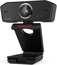 Load image into Gallery viewer, Redragon GW800 1080P PC Webcam with Built-in Dual Microphone, 360° Rotation - 2.0 USB Computer Web Camera - 30 FPS for Online Courses, Video Conferencing and Streaming
