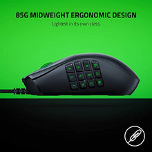 Load image into Gallery viewer, Razer Naga X Wired MMO Gaming Mouse: 18K DPI Optical Sensor - 2nd-gen Razer Optical Switch - Chroma RGB Lighting - 16 Programmable Buttons - 85g - Classic Black
