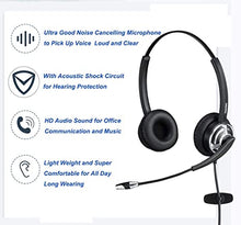 Load image into Gallery viewer, USB Headset with Microphone Noise Canceling &amp; Mic Mute, Computer Headphone for Call Center Office Business PC Softphone Calls Microsoft Teams Skype Chat, Clear Voice for Speech Dictation
