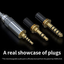 Load image into Gallery viewer, FiiO FH5s Headphone Wired 2BA+2DD High Resolution Hybrid in-Ear HiFi Earphones with MMCX High-Purity Cable, comes with2.5mm/3.5mm/4.4mm Swappable Plug(black)
