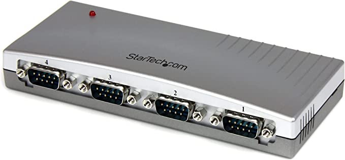 StarTech.com 4 Port USB to Serial RS232 Adapter - DB9M - RS232 Extension - Serial to USB (ICUSB2324)