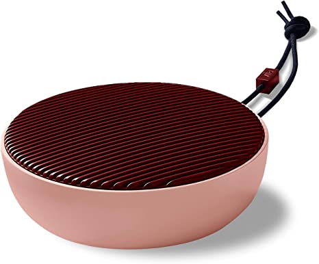 Vifa City Bluetooth Speaker, Speakers Bluetooth Wireless, Portable Outdoor Mini Speaker, Bluetooth Speaker for Computer&Phone, Dual Pairing & Stereo Sound (Burgundy Blush)