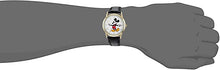 Load image into Gallery viewer, DISNEY Men&#39;s Mickey Mouse Analog-Quartz Watch with Leather-Synthetic Strap, Black, 18 (Model: WDS000404)
