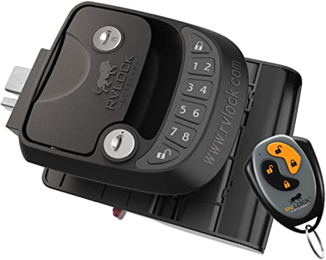 RVLock Key Fob and RH Compact Keyless Entry Keypad, RV/5th Wheel Lock Accessories