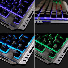 Load image into Gallery viewer, Gamer Keyboard and Mouse Combo Color Changing Keyboard,RGB Backlit Keyboard Mouse,Lighted Gaming Keyboad,USB Gaming Mouse Keyboard Set,Rainbow LED Keyboard Mouse,Durable Metal,for Prime Games
