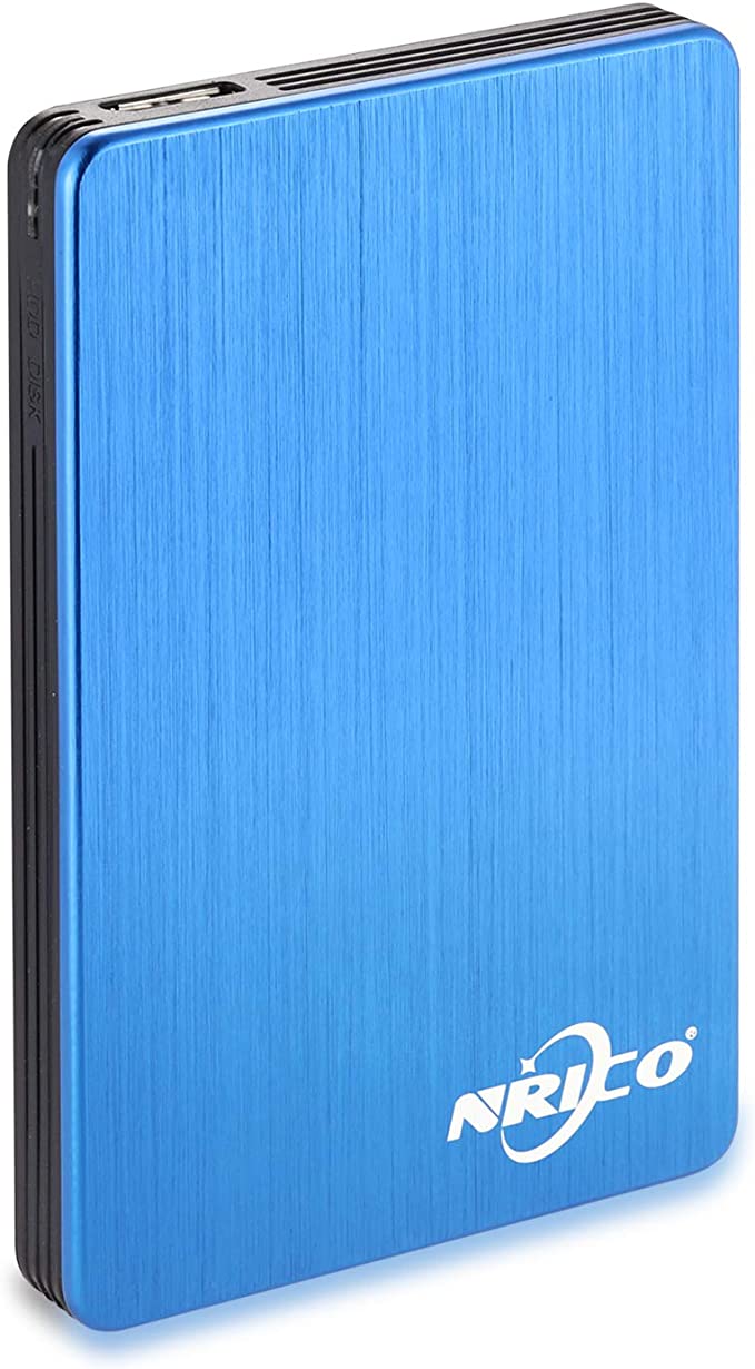 NRICO 500GB Portable External Hard Drive USB 3.0 HDD 2.5inch Storage Compatible for PC, Mac, Desktop,PS4 (500GB, Grey)