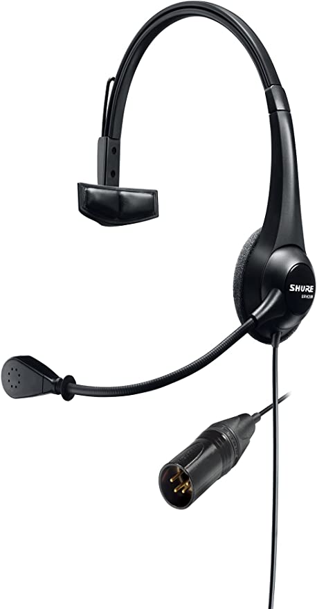 Shure BRH31M-NXLR4M Lightweight Single-Sided Broadcast Dynamic Microphone Headset