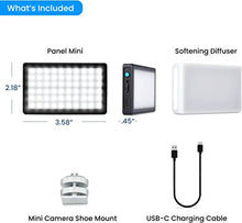 Load image into Gallery viewer, Lume Cube Bicolor Panel Mini LED Light for Professional DSLR Cameras | Adjustable Panel Mini, LCD Display | Photo and Video Lighting, Long Battery Life | Fits Sony, Nikon, Canon, Fuji, Panasonic
