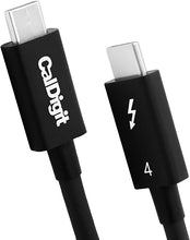 Load image into Gallery viewer, [Intel Certified] CalDigit Thunderbolt 4 / USB 4 Cable - 40Gbps 100W, Compatible with Thunderbolt 3 &amp; USB Type C, 2016+ MacBook Pro, 2017+ iMac (2 Meter 6.56 Feet, Active Thunderbolt 4 / USB 4 Cable)
