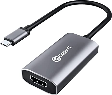 GearIT USB-C to HDMI 8K HDR Adaptor, 8K@60Hz or 4K@120Hz DP Alt Mode, Type C Thunderbolt 3/4 Compatible for MacBook Pro 2020, iPad Pro 2020, Galaxy S20, and More