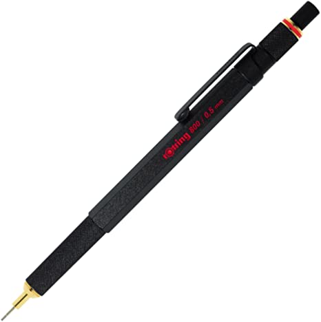 rOtring 800 Retractable Mechanical Pencil, 0.5 mm, Black Barrel (1904447)