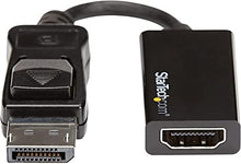 Load image into Gallery viewer, StarTech.com DisplayPort to HDMI Adapter - 4K 60Hz Active DP 1.4 to HDMI 2.0 Video Converter - DP to HDMI Monitor/TV/Display Cable Adapter Dongle - Latching DP Connector (DP2HD4K60S)
