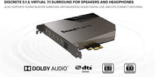 Load image into Gallery viewer, Creative Sound Blaster AE-7 Hi-Res Internal PCIe Sound Card, Quad-Core Processor, 127dB DNR ESS SABRE-class 9018 DAC, Xamp Discrete Custom Bi-amp, Discrete 5.1/Virtual 7.1, Dolby, DTS Encoding (Black)

