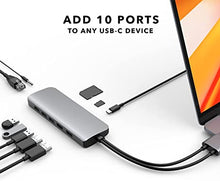 Load image into Gallery viewer, MacBook Pro Docking Station, HyperDrive 10-in-2 USB C Dock, Dual Monitor HDMI 4K@60Hz, 60W USBC Power Delivery, Gigabit Ethernet, Dual USB-C Hub Adapter for M1 MacBook Pro Air, Chromebook, Gray
