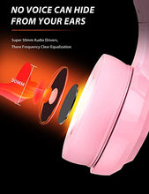 Load image into Gallery viewer, ZIUMIER Z66 Pink Gaming Headset for PS4, PS5, Xbox One, PC, Wired Over-Ear Headphone with Noise Isolation Microphone, LED RGB Light,Surround Sound
