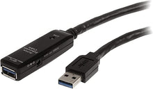 Load image into Gallery viewer, StarTech.com 3m USB 3.0 Active Extension Cable - M/F - 3m USB 3.0 Extension Cable - USB 3.0 repeater Cable (USB3AAEXT3M), Black
