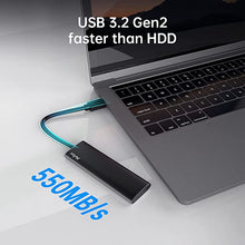 Load image into Gallery viewer, Netac External Solid State Drives 2TB 550MB/S Super Speed USB 3.2 Gen 2 10Gbps Type C EXFAT Aluminum - Zslim
