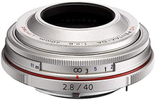 Load image into Gallery viewer, Pentax K-Mount HD DA 40mm f/2.8 40-40mm Fixed Lens for Pentax KAF Cameras (Limited Silver)
