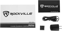 Load image into Gallery viewer, Rockville RHPA4 4 Channel Professional Headphone Amplifier Stereo or Mono Amp, Black
