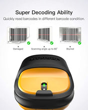 Load image into Gallery viewer, Barcode Scanner, Inateck Wireless Scanner, 2.4 GHz Adapter, 2600mAh Battery, 60M Range, Automatic Scanning, P6
