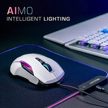 Load image into Gallery viewer, ROCCAT Kone AIMO PC Gaming Mouse, Ergonomic Performance Wired Computer Mouse, RGB Lighting, LED Illumination, High Precision, 100 to 16.000 DPI Optical Owl-Eye Sensor, 23 Programmable Keys, White
