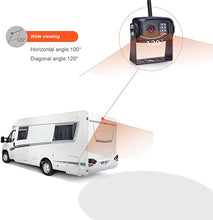 Load image into Gallery viewer, Digital Wireless Backup Camera System Kit, AHD1080P, Wireless Rear View Camera and 7&#39;&#39; LCD Wireless Reversing Monitor for Trailer, RV, Bus, Trucks, Horse-Trailer, School Bus, Farm Machine,etc
