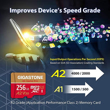 Load image into Gallery viewer, [5-Yrs Free Data Recovery] Gigastone 256GB Micro SD Card, 4K Game Pro, MicroSDXC Memory Card for Nintendo-Switch, GoPro, Action Camera, DJI, UHD Video, R/W up to 100/60MB/s, UHS-I U3 A2 V30 C10
