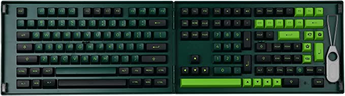 EPOMAKER AKKO Wave ASA Profile Double-Shot PBT 226 Full Keycaps Set,with Custom Storage Box for Mechanical Keyboard Replacement (Wave ASA Keycaps)