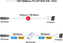 Load image into Gallery viewer, Cudy POE10 Gigabit PoE Extender, 10/100/1000Mbps, 1 Channel PoE Repeater, PoE Amplifier, PoE Booster, Wall-Mount, Comply with IEEE 802.3at / 802.3af, Not Support Passive PoE, Plug and Play
