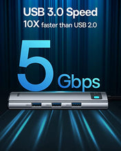 Load image into Gallery viewer, Baseus 8-in-1 USB C Hub Docking Station, USB C Adapter with 4K HDMI, 3 USB 3.0, TF/SD Reader, Ethernet, 100W Power Delivery Compatible with MacBook Pro, Surface Pro, iPad Pro and Other Type C Devices
