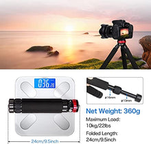 Load image into Gallery viewer, Koolehaoda Mini Tripod All Metal Tabletop Tripod Stand with 1/4 and 3/8 Screw Mount and Function Leg Design, Max Height 13 inch, Load up to 10kg/22lbs,for DSLR Camera,Monopods
