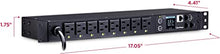 Load image into Gallery viewer, CyberPower PDU41001 Switched PDU, 120V/15A, 8 Outlets, 1U Rackmount
