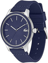 Load image into Gallery viewer, Lacoste Men&#39;s 12.12 Stainless Steel Quartz Watch with Silicone Strap, Blue, 20 (Model: 2011086)
