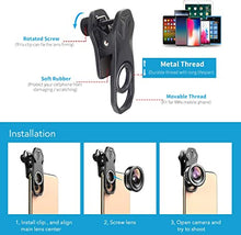 Load image into Gallery viewer, APEXEL Professional Macro Photography Lens for Smartphone, Macro Lenses for iPhone, Samsung, Galaxy, Oneplus, Android Phone(Fits for Almost All Phone), Cell Phone Macro Lens Attachment for iPhone 13
