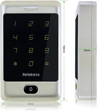 Load image into Gallery viewer, Retekess T-AC01 Wiegand Keypad,Door Access Control System,Touch Keypad RFID,8000 User,Garage Keyless Entry Pad,Security Access Control Exit Button
