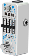 Load image into Gallery viewer, Stax Bass EQ Pedal 5 Band Equalizer Pedals For Bass Guitar With 5 Band Graphic Mini Size True Bypass
