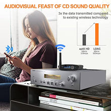 Load image into Gallery viewer, 1Mii HiFi Bluetooth 5.0 Music Receiver for Home Stereo Long Range Bluetooth Audio Adapter with Audiophile DAC, aptX HD &amp; LDAC for AV Receiver or Stereo Amplifier - Lavaudio DS200Pro Black
