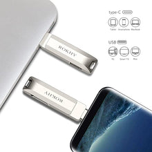 Load image into Gallery viewer, Flash Drive 256GB USB Type C Both 3.2 Tech - 2 in 1 Dual Drive Memory Stick High Speed OTG for Android Smartphone Computer, MacBook, Chromebook Pixel - 256GB
