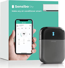 Load image into Gallery viewer, Sensibo Sky, Smart Home Air Conditioner System - Quick &amp; Easy Installation. Maintains Comfort with Energy Efficient App - Automatic On/Off. WiFi, Google, Alexa and Siri. (Grey)
