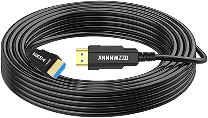 LinkinPerk Fiber Optic HDMI Cable 4K 60Hz,Fiber HDMI Cable 2.0 Supports (18Gbps 4:4:4, Dolby Vision, HDR10, eARC, HDCP2.2) Suitable for TV LCD Laptop PS3 PS4 Projector Computer,Cable HDMI (164ft)