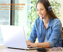 Load image into Gallery viewer, USB Headset with Microphone Noise Cancelling and Volume Controls, Computer PC Headset with Voice Recognition Mic for Teams Zoom Skype Softphones Conference Calls Online Course Gaming etc
