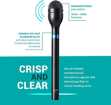 Load image into Gallery viewer, Movo/Sevenoak Dynamic Omnidirectional Handheld Interview Microphone with 3-Pin XLR Connector
