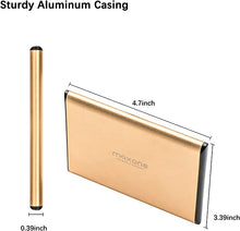 Load image into Gallery viewer, Maxone 500GB Ultra Slim Portable External Hard Drive HDD USB 3.0 for PC, Mac, Laptop, PS4, Xbox one - Gold
