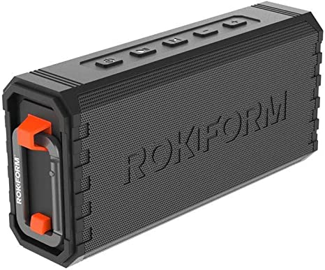 ROKFORM G-ROK – Portable Golf Speaker, Magnetic Wireless Speaker, IPX7 Waterproof, Shockproof & Dustproof, Loud & Clear Sound, 24 Hour Battery, Rugged Outdoor Golf Cart Speaker (Black)