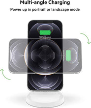Load image into Gallery viewer, Belkin Magnetic Wireless Charger, (Power Supply Included) Magnetic Wireless Charging Stand, Compatible with MagSafe for iPhone 12, 12 Pro, 12 Pro Max, 12 Mini
