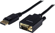 Load image into Gallery viewer, StarTech.com 6ft (1.8m) DisplayPort to VGA Cable - Active DisplayPort to VGA Adapter Cable - 1080p Video - DP to VGA Monitor Cable - DP 1.2 to VGA Converter - Latching DP Connector (DP2VGAMM6)
