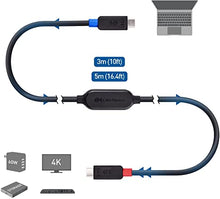 Load image into Gallery viewer, Cable Matters Active USB C Cable 10 ft with 4K Video, 10 Gbps Data Transfer and 60W Charging for Portable Monitor, Oculus Quest VR Headset, and More
