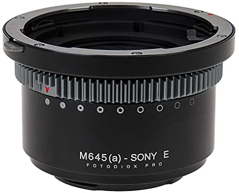 Fotodiox Pro IRIS Lens Mount Adapter Compatible with Mamiya 645 AF/AF-D Lenses to Sony E-Mount Cameras