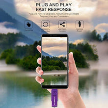 Load image into Gallery viewer, WANSENDA 3 in 1 USB 3.0/3.1 Flash Drive Type-C Type-A &amp; Micro USB Photo Stick for Android Devices/PC/Tablet/Mac(256GB, Purple)
